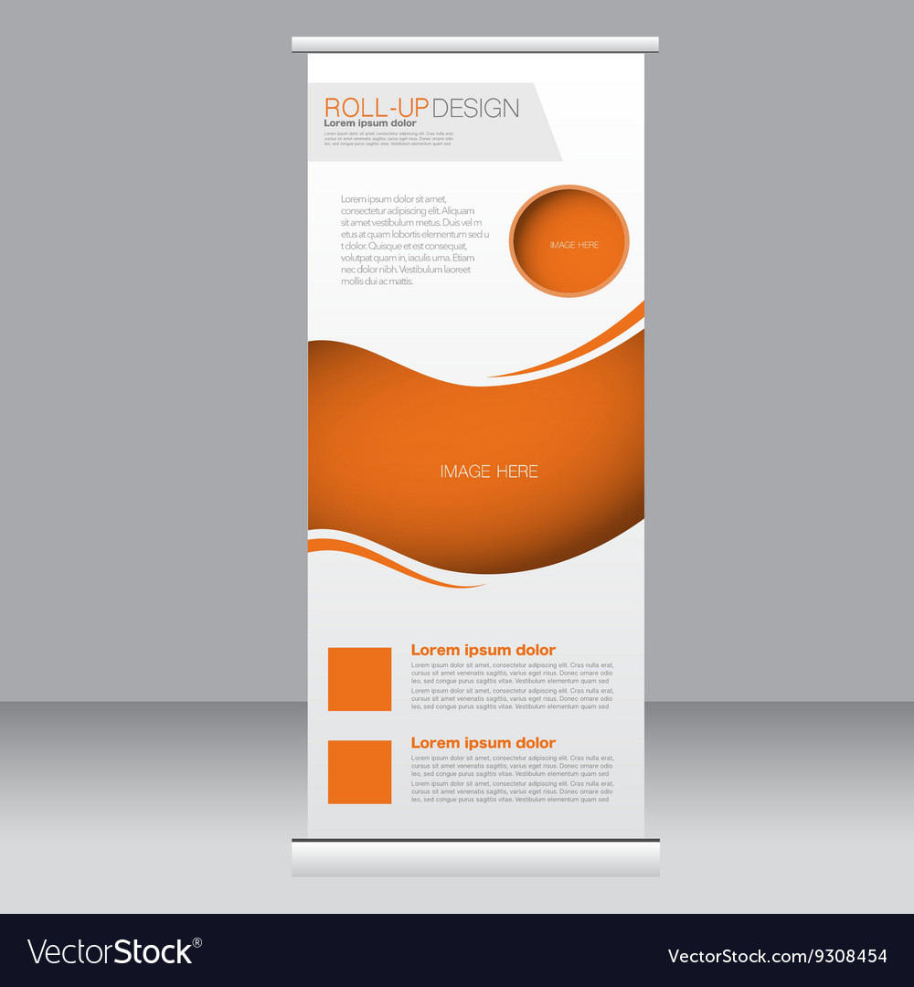 Roll up banner stand template