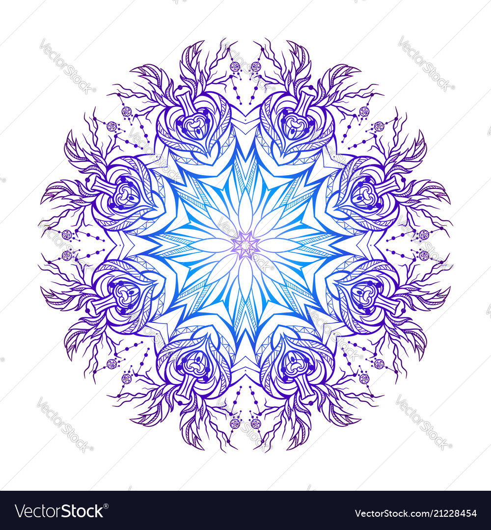 Premium Vector  Yoga and mandala boho with round ornament.