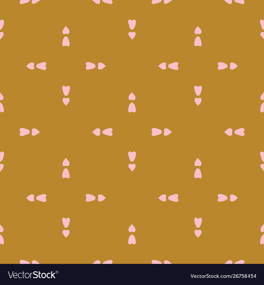 Seamless pattern with irregular heart vector image Seamless pattern with irregular heart