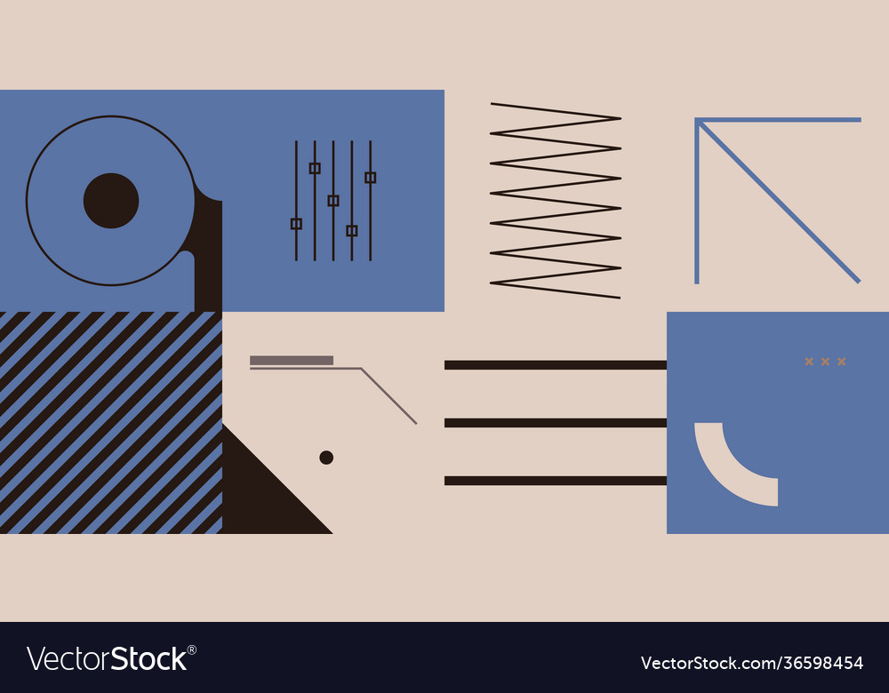 Techno abstract pattern design vector image Techno abstract pattern design