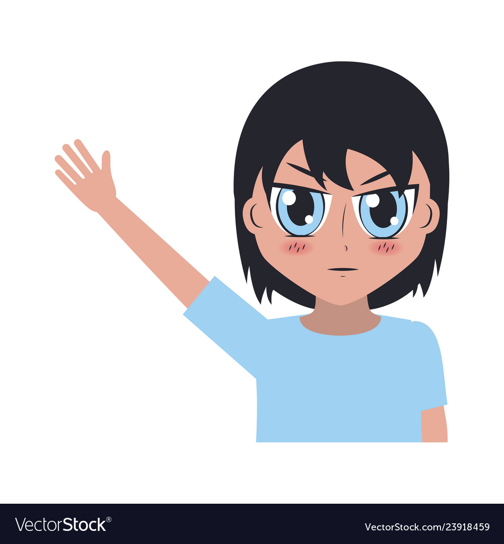 Anime male avatar Royalty Free Vector Image - VectorStock