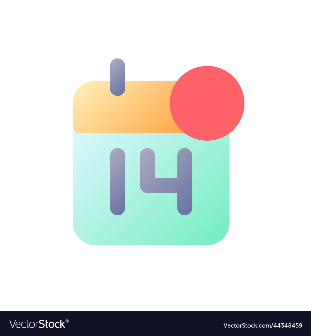 Calendar reminder pixel perfect flat gradient