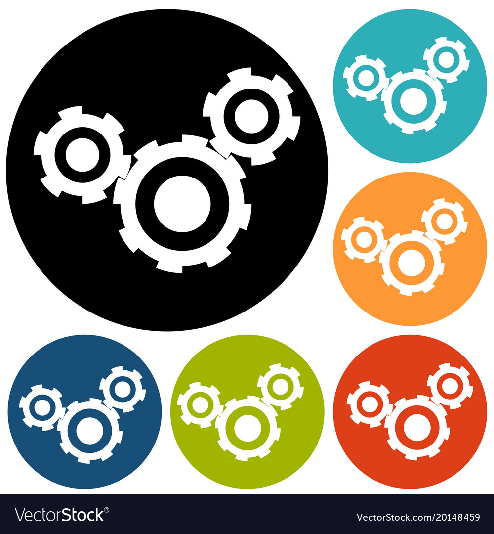 Gears isolated object technical mechanical