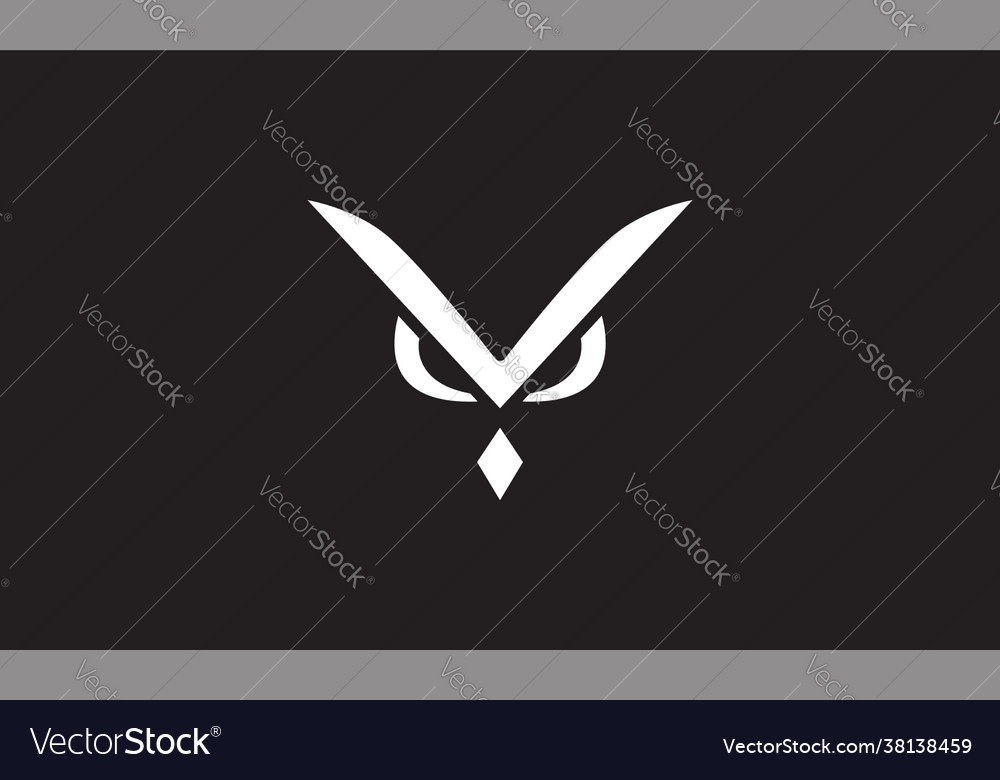 Modern head shape owl logo icon design