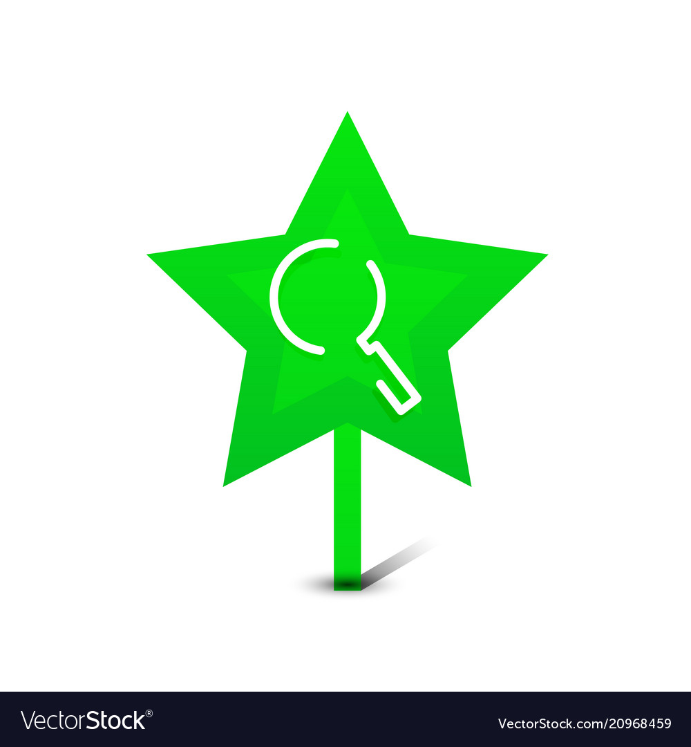 Search magnifier web button magnify icon modern Vector Image