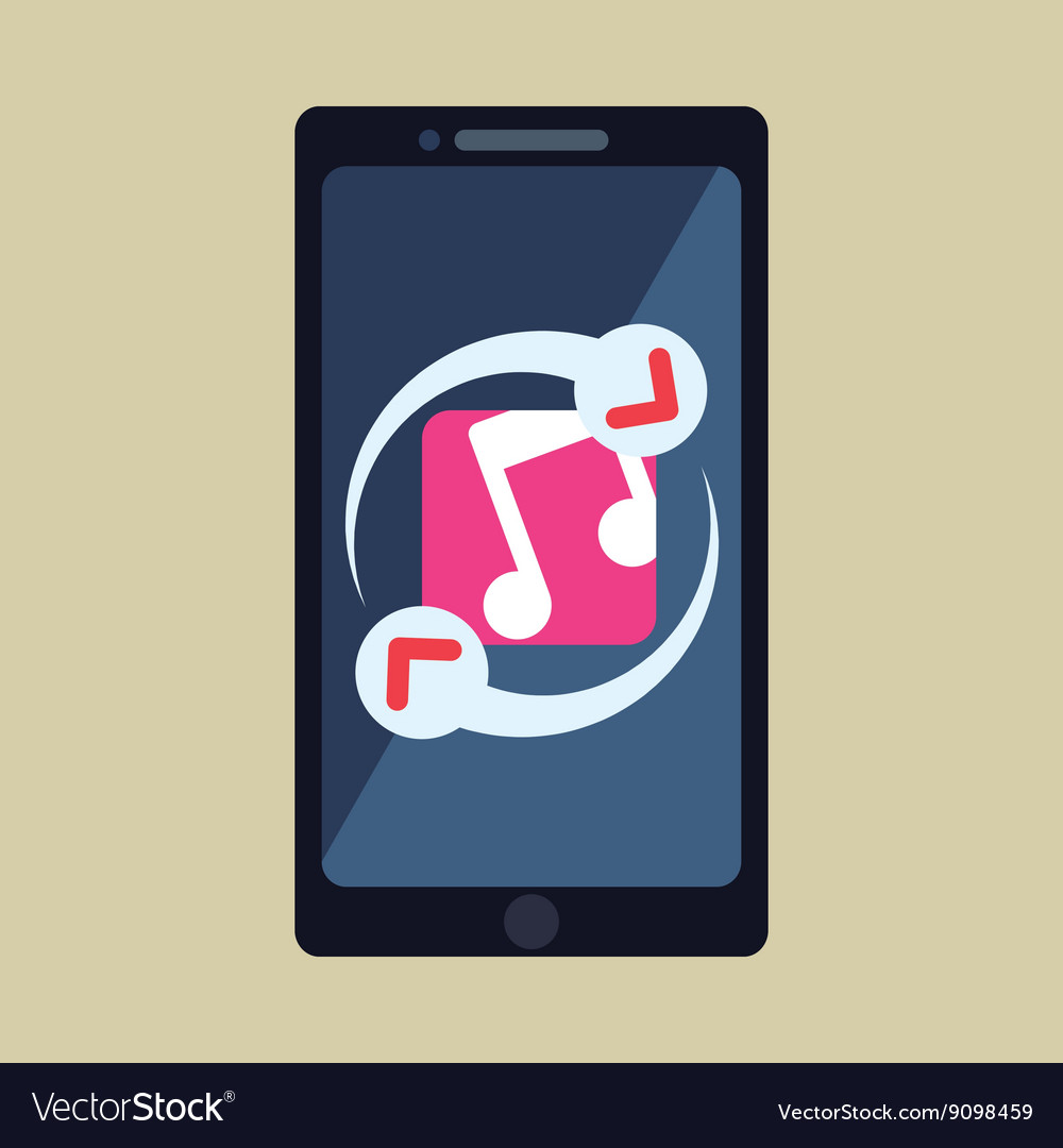 Smartphone design app icon white background