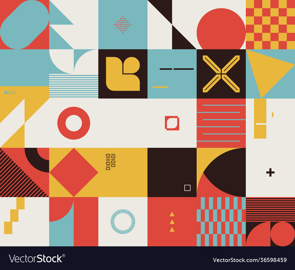 Techno abstract pattern design vector image Techno abstract pattern design