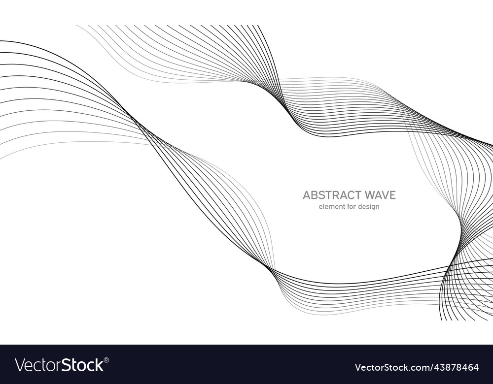 Abstract wave element for design digital vector image Abstract wave element for design digital