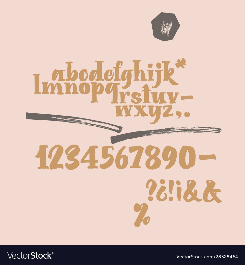 Bold handwritten brush font script