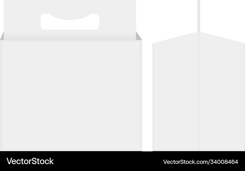Box with handle for bottle beer Royalty Free Vector Image