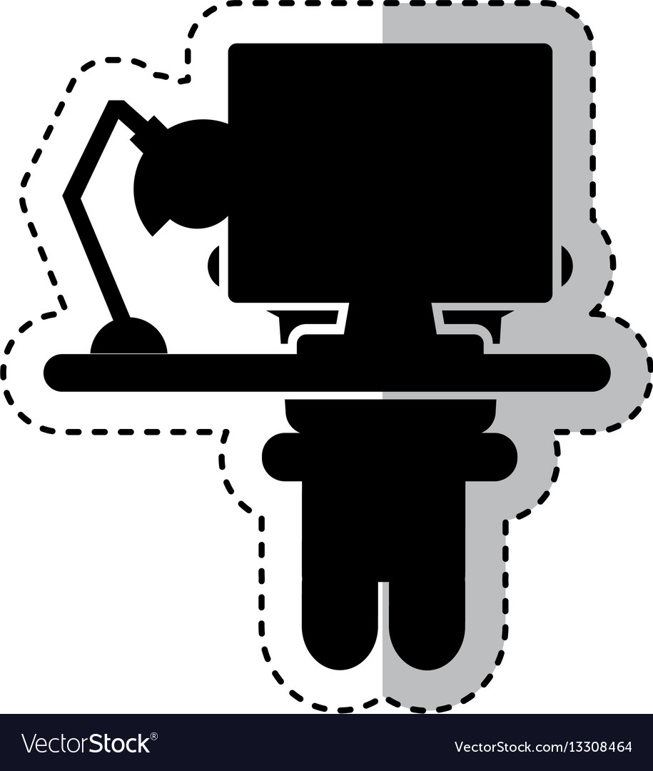 Computer desktop workplace icon
