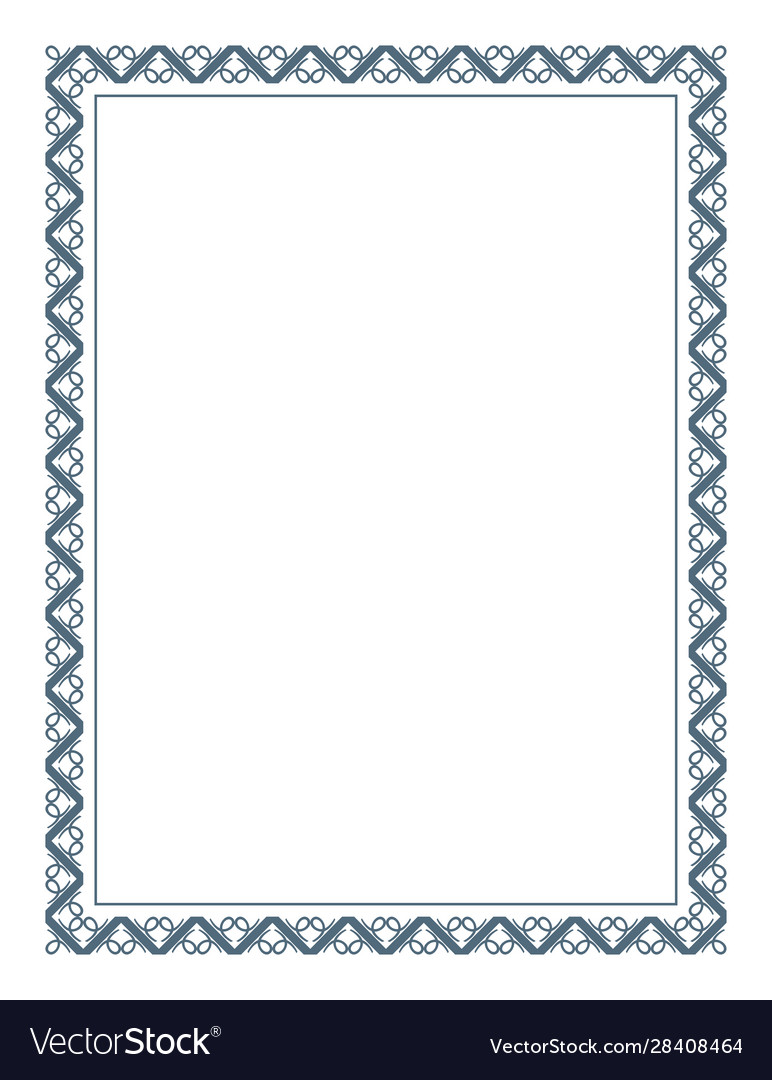 Floral decorative border frame Royalty Free Vector Image