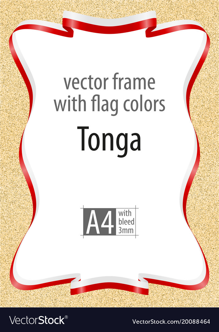 Frame and border of ribbon with the colors