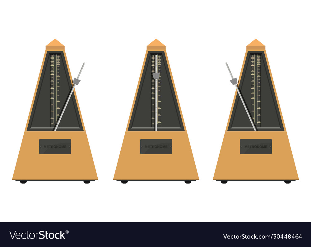 Metronome set Royalty Free Vector Image VectorStock