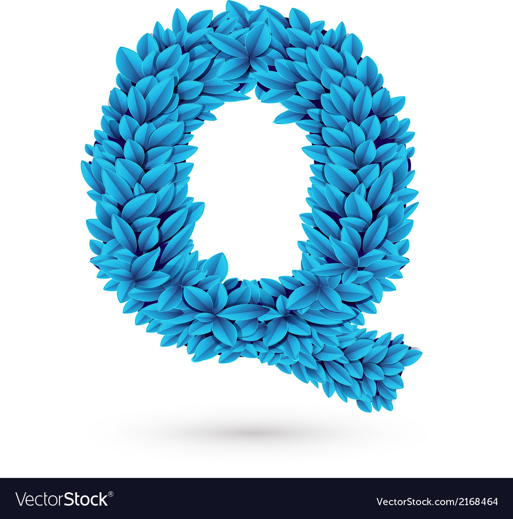 Q letter Royalty Free Vector Image - VectorStock