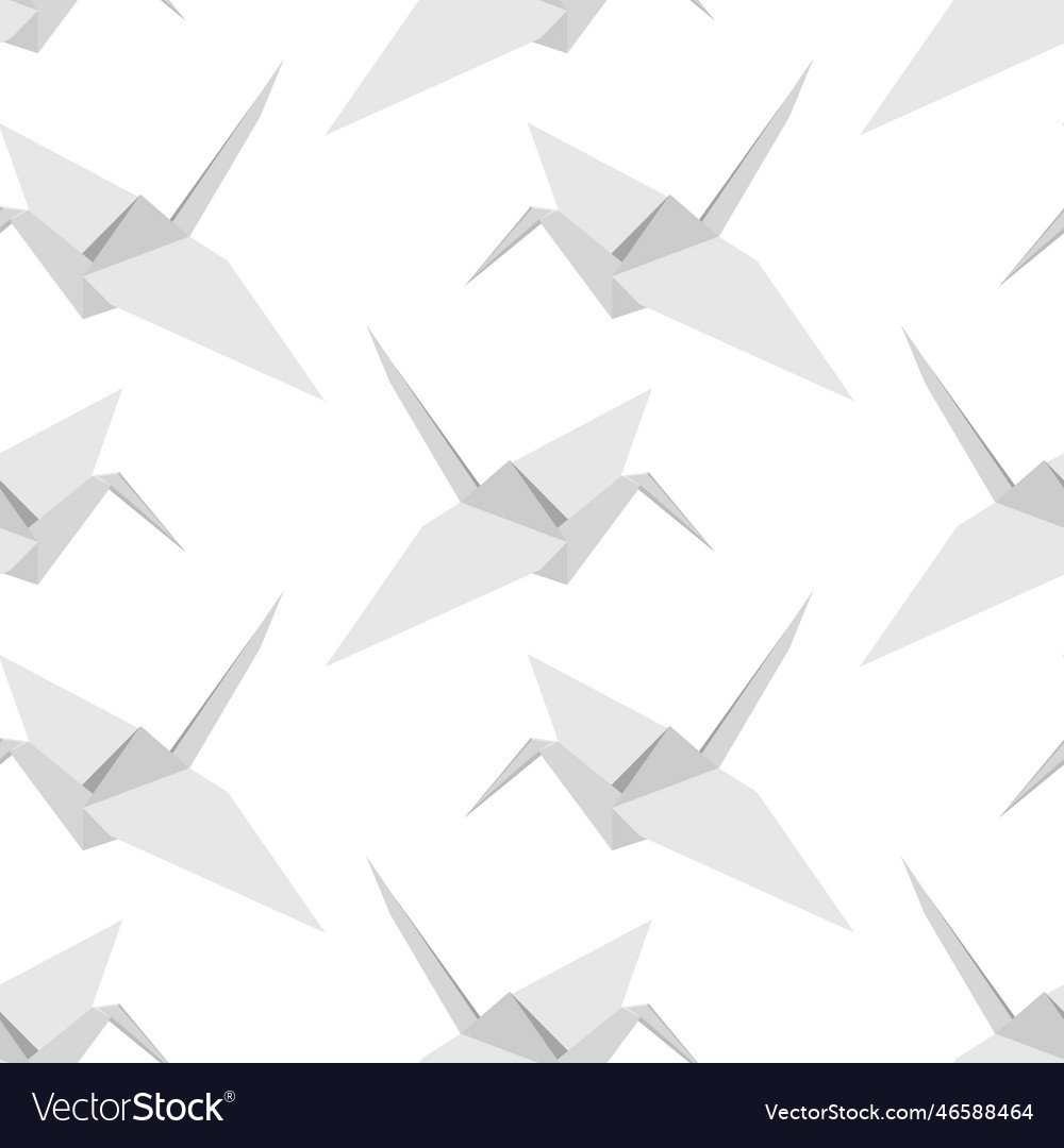 Seamless origami pattern Vector Image Seamless origami pattern