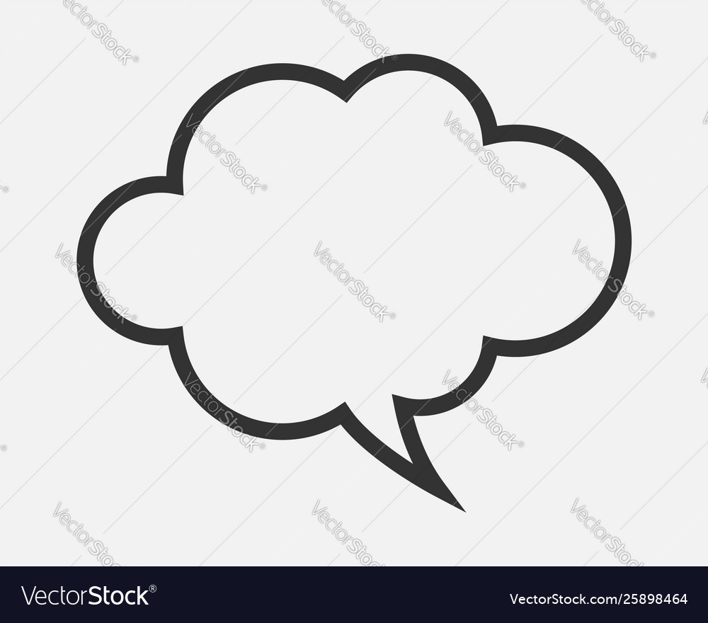 Talk bubble speech icon blank empty bubbles