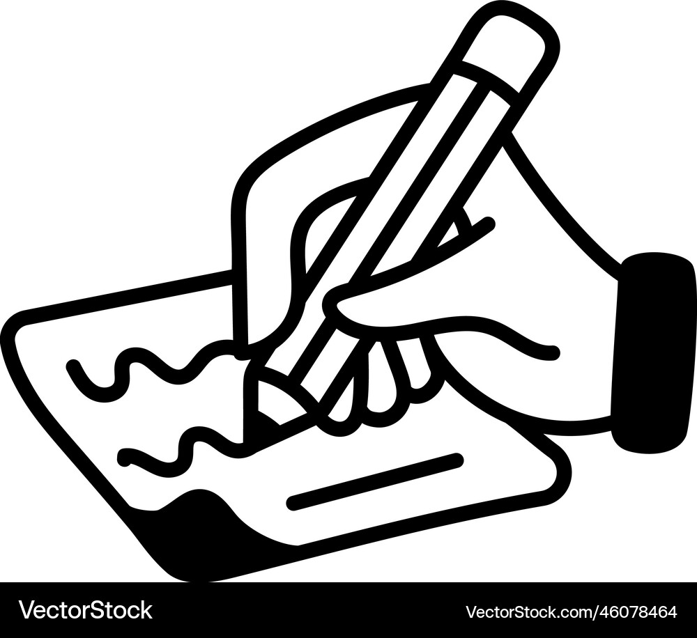 Writing content Royalty Free Vector Image - VectorStock