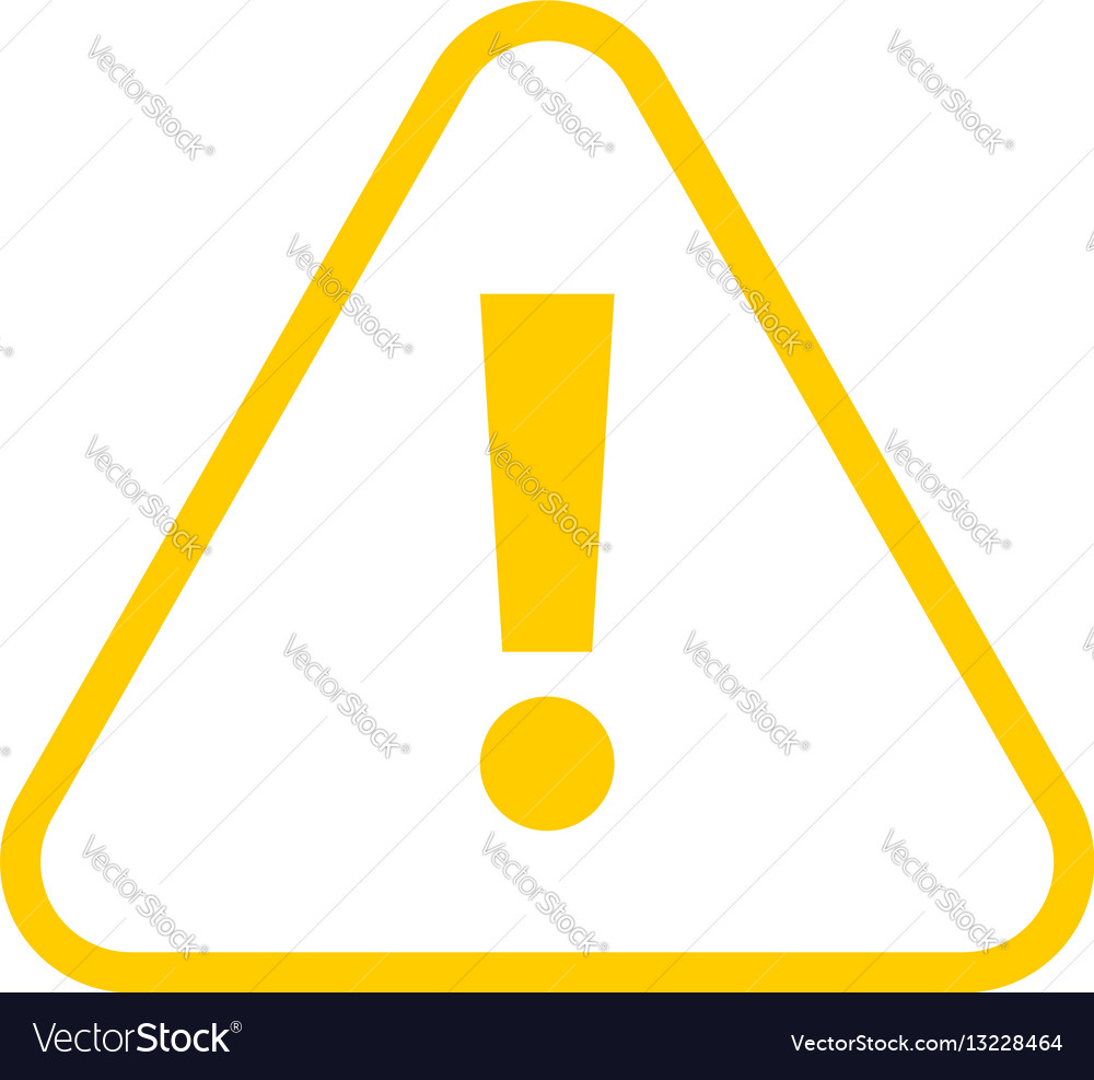 yellow triangle exclamation mark