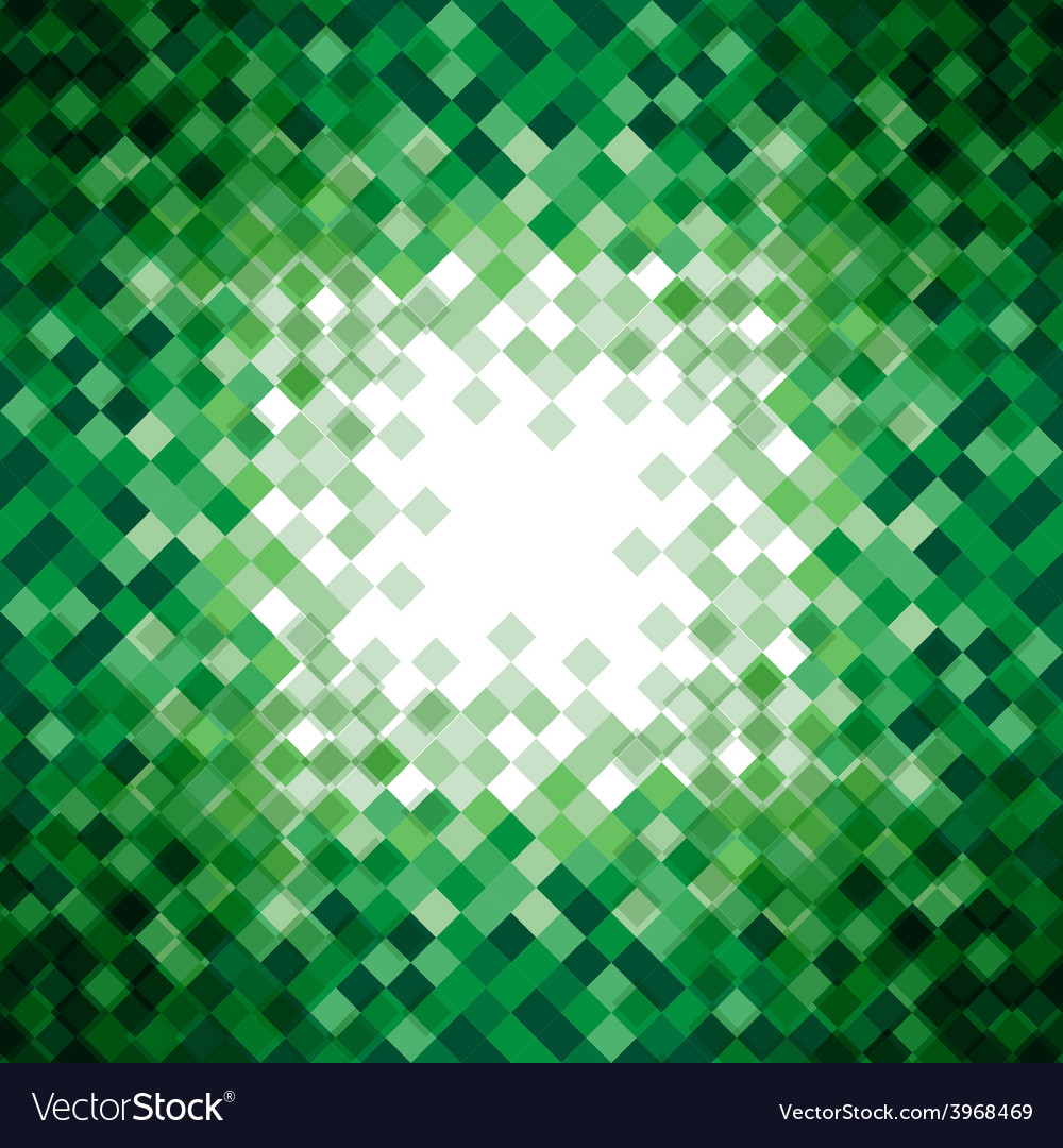 Abstract green triangle mosaic background design