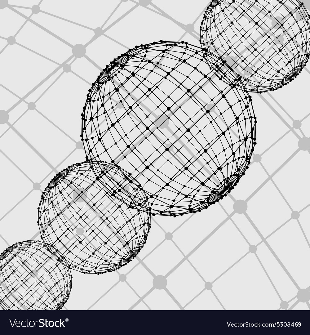 Abstract mesh polygonal background scope