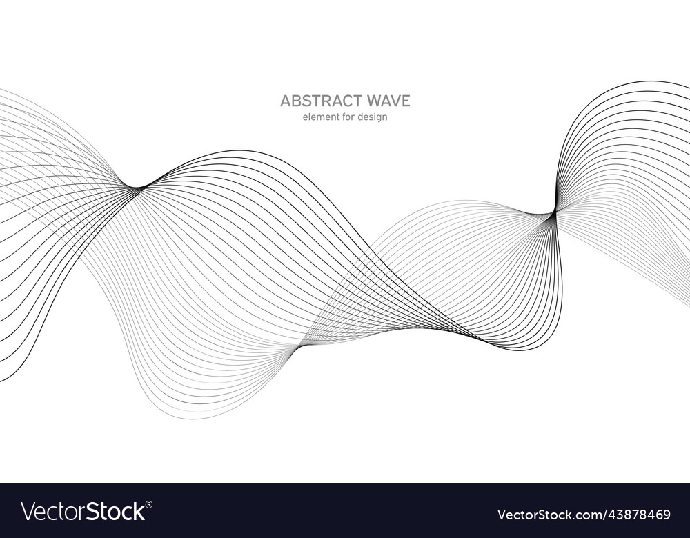 Abstract wave element for design digital vector image Abstract wave element for design digital