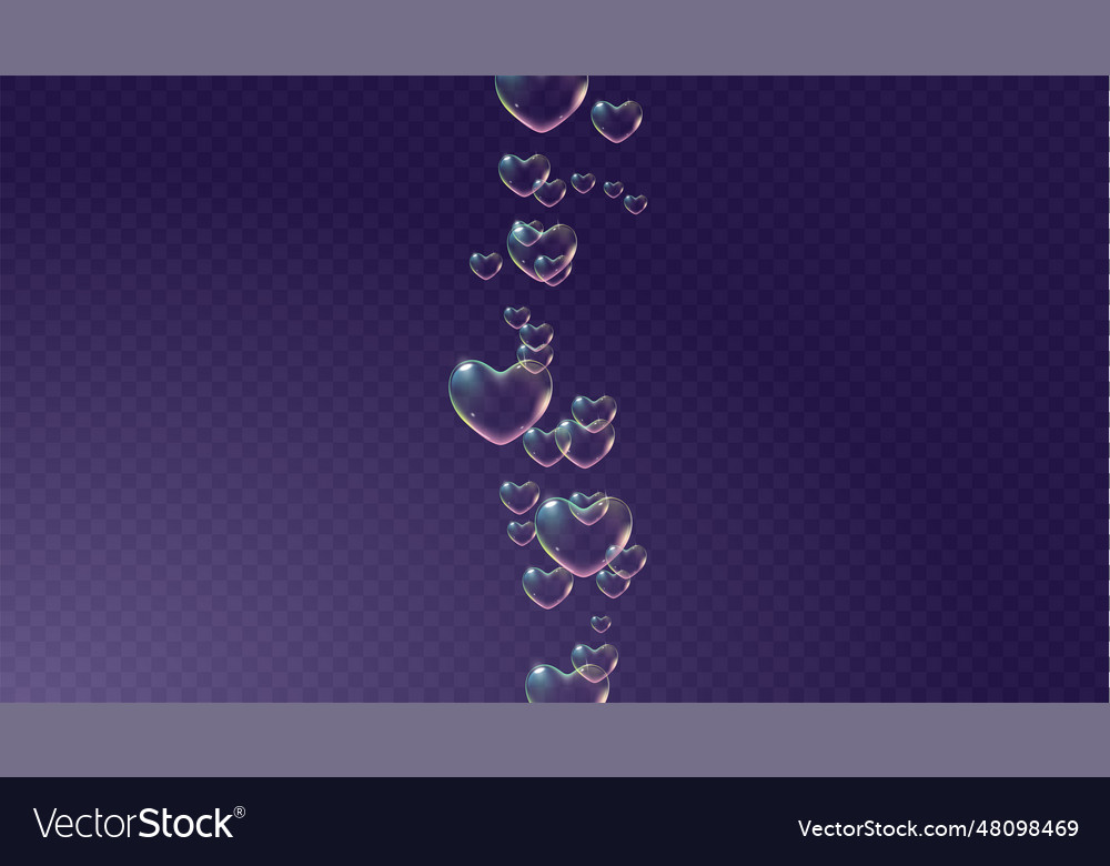 Dark transparent background with rainbow colored