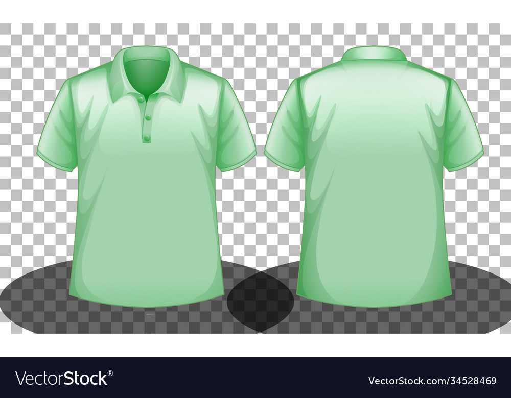 Green polo outlet shirt template