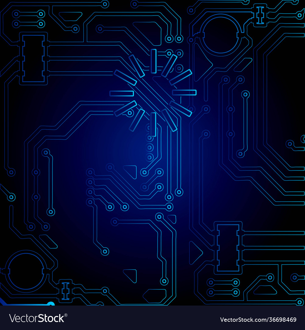 High tech technology geometric and connection