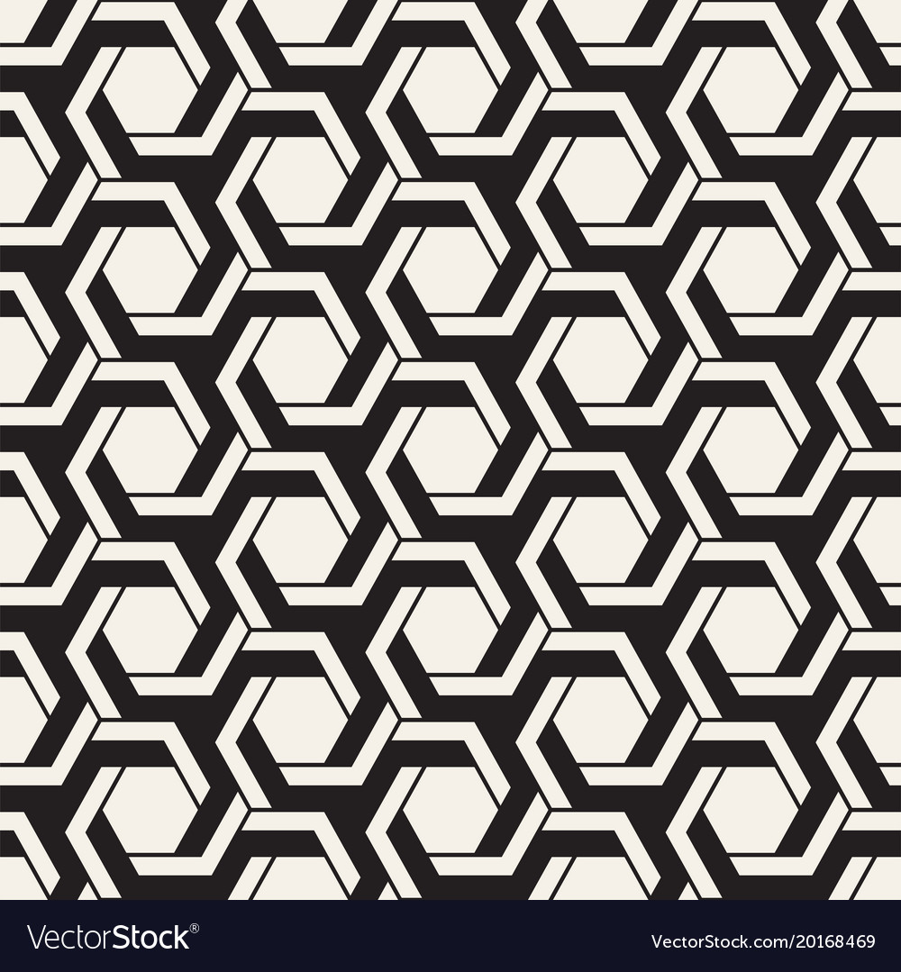 Modern Hexagonal Stripe Pattern