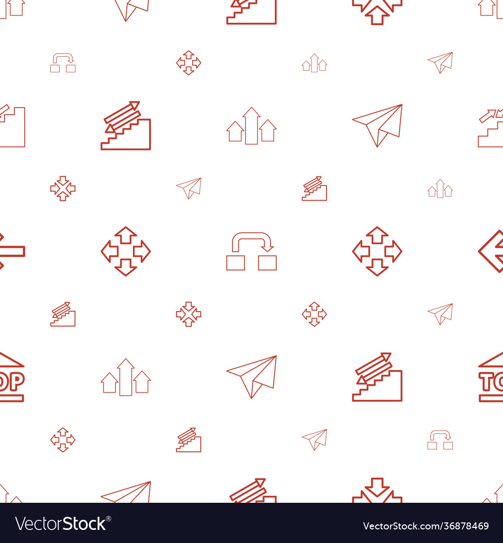 Move icons pattern seamless white background