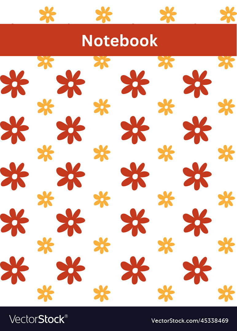 Notebook design vector image Notebook design
