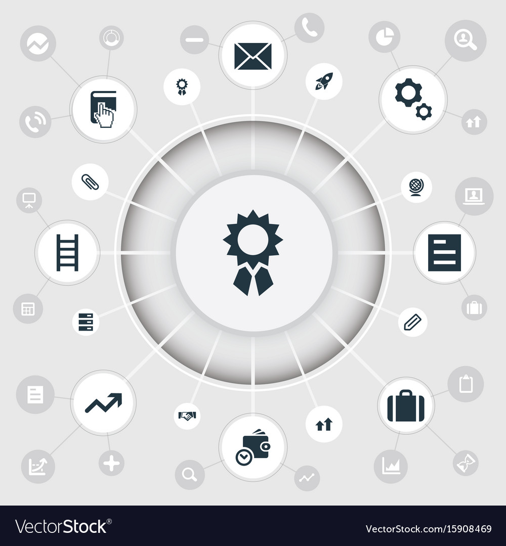 Set of simple teamwork icons
