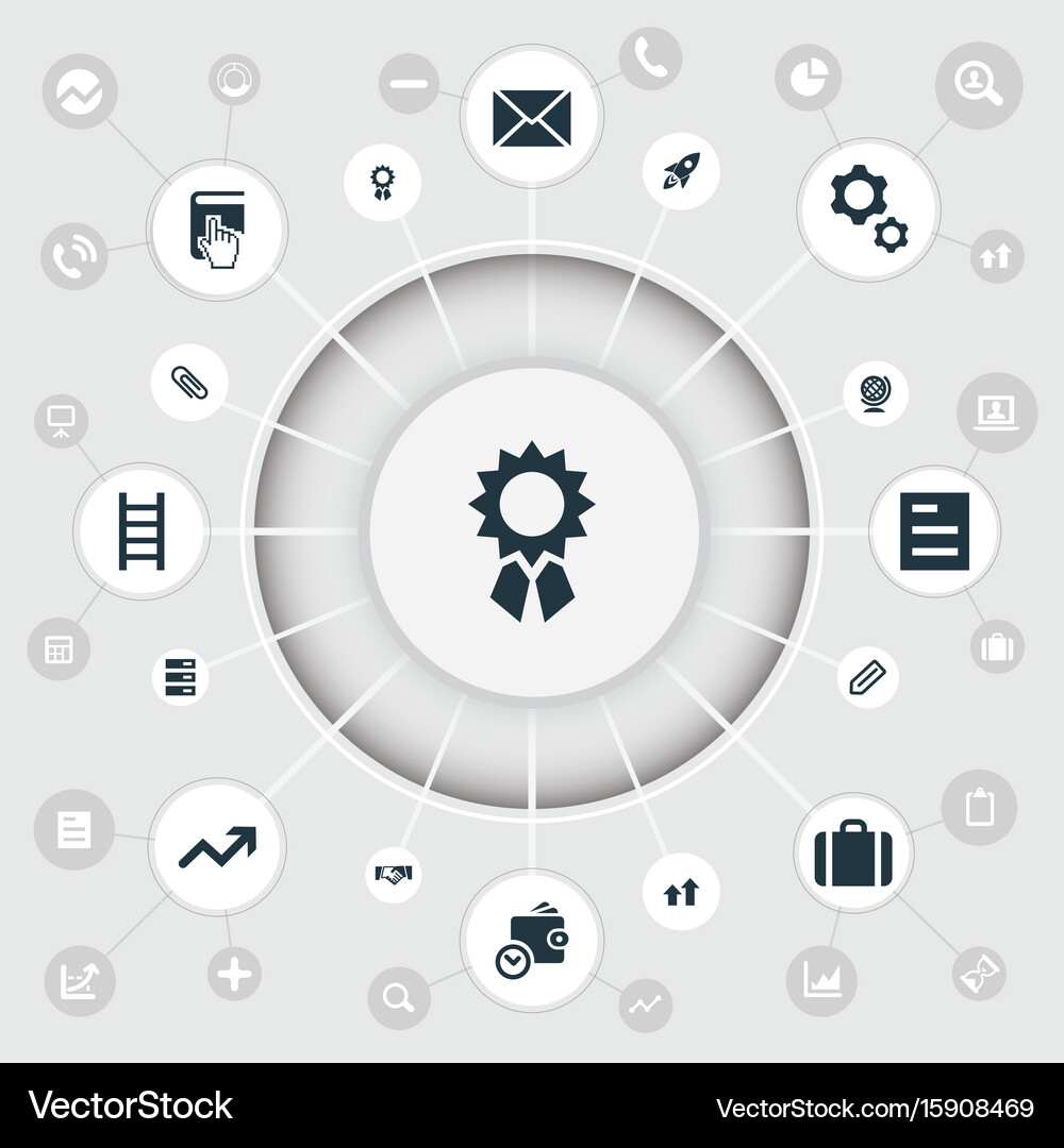 Set simple teamwork icons Royalty Free Vector Image