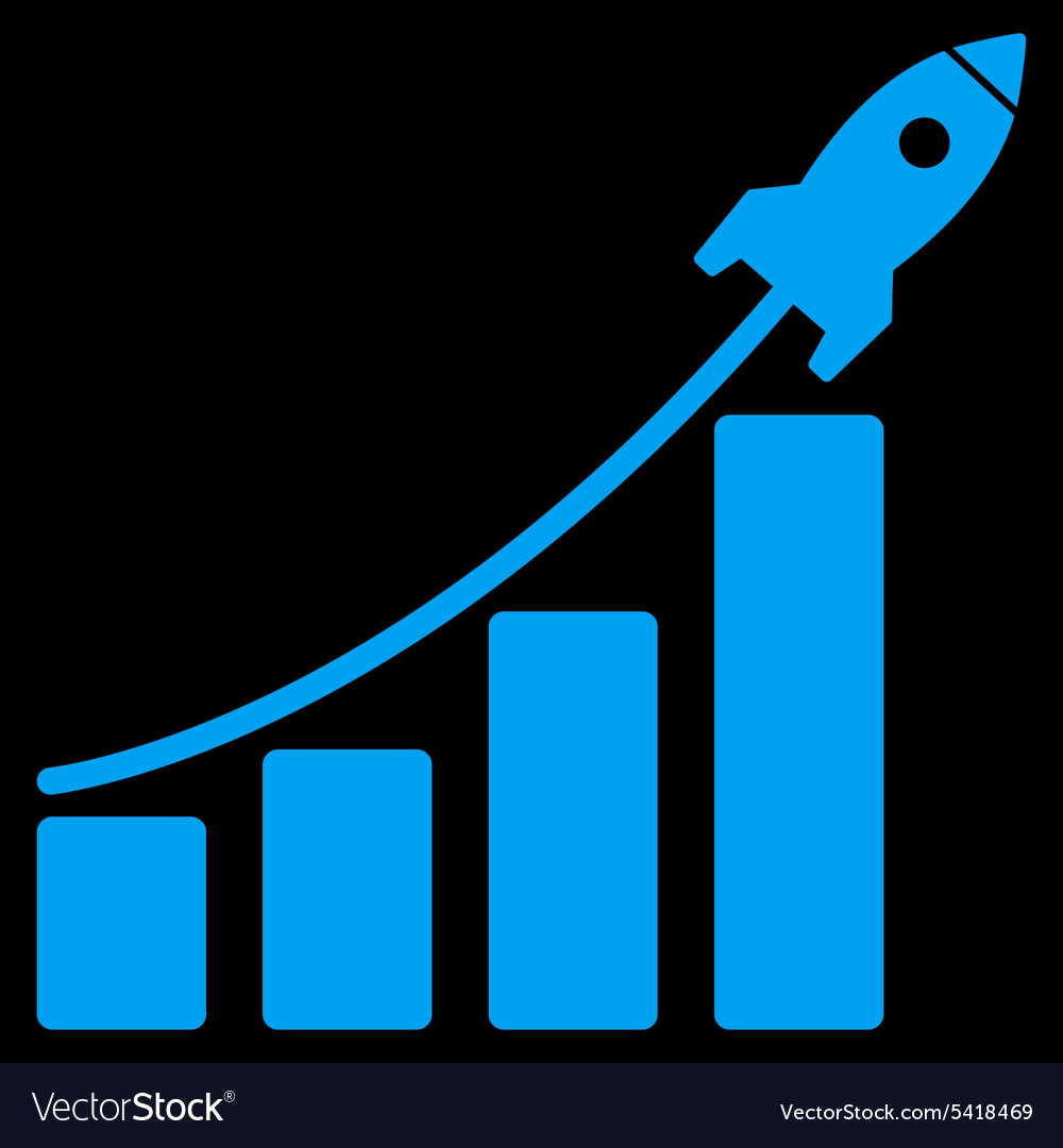 Startup sales icon from business bicolor set