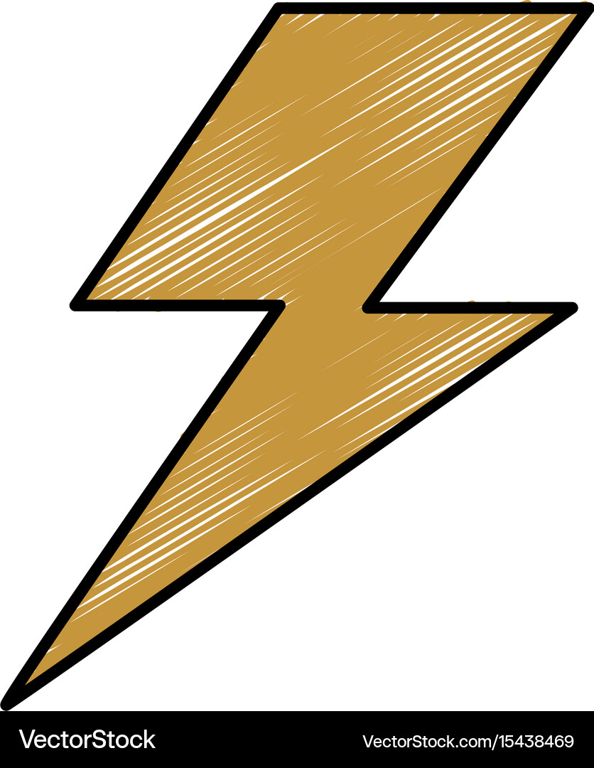 Thunder weather flat Royalty Free Vector Image