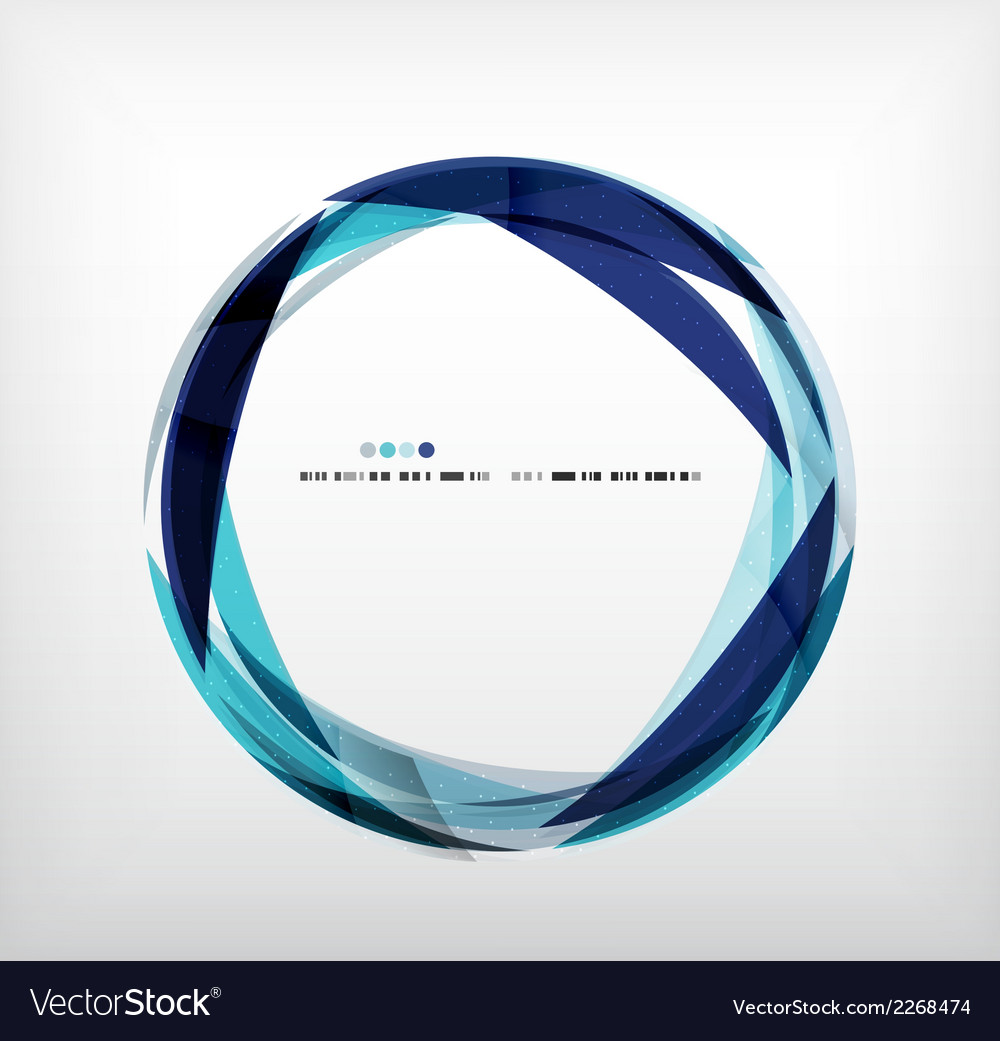 Blue ring - business abstract bubble