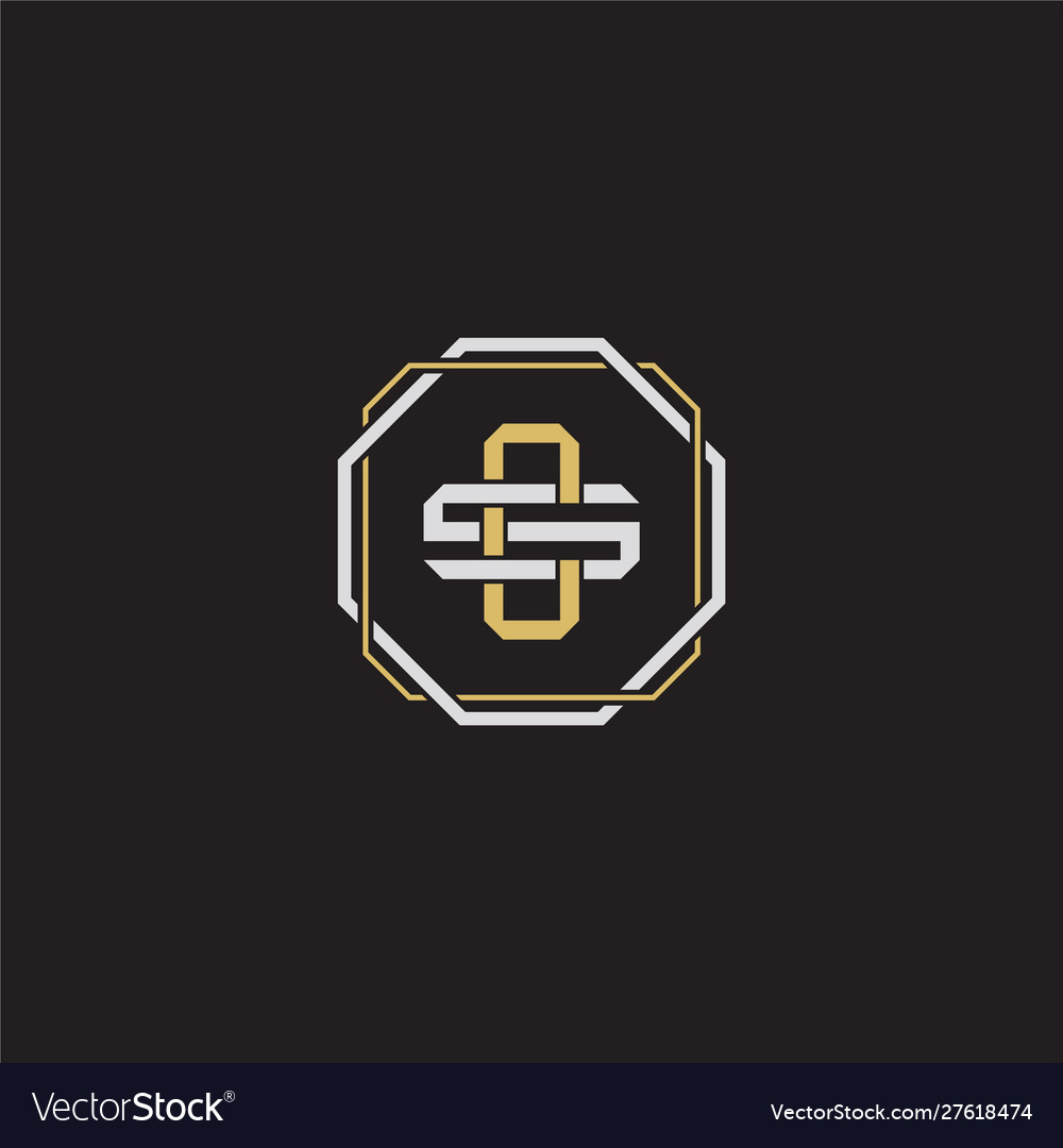 Cs initial letter overlapping interlock logo vector image Cs initial letter overlapping interlock logo