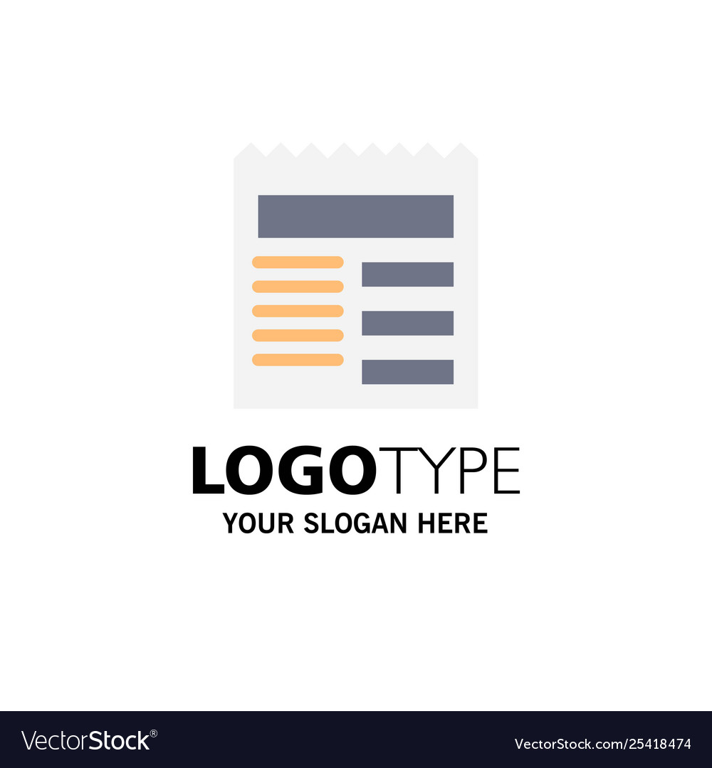 Document text basic ui business logo template Vector Image Document text basic ui business logo template