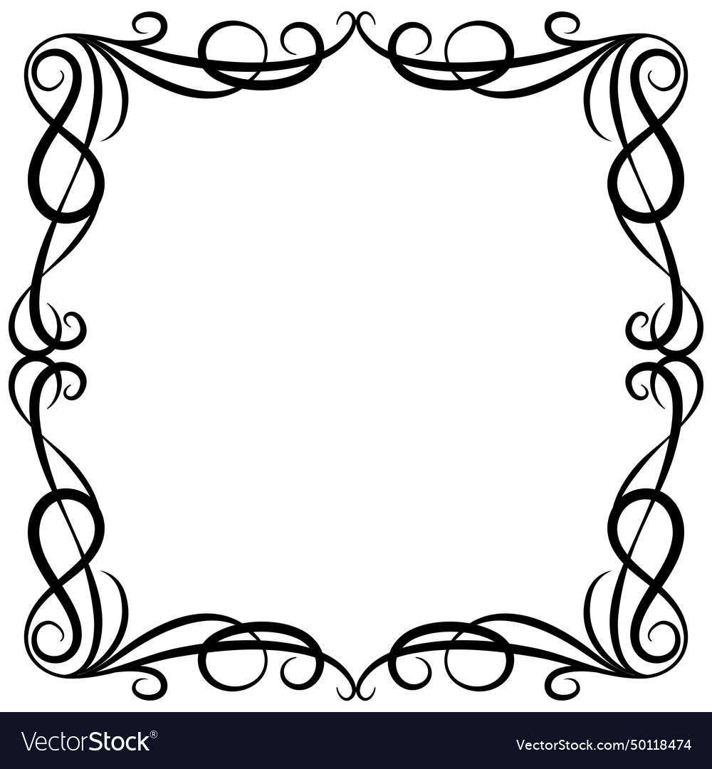 Frame and vignette for design template