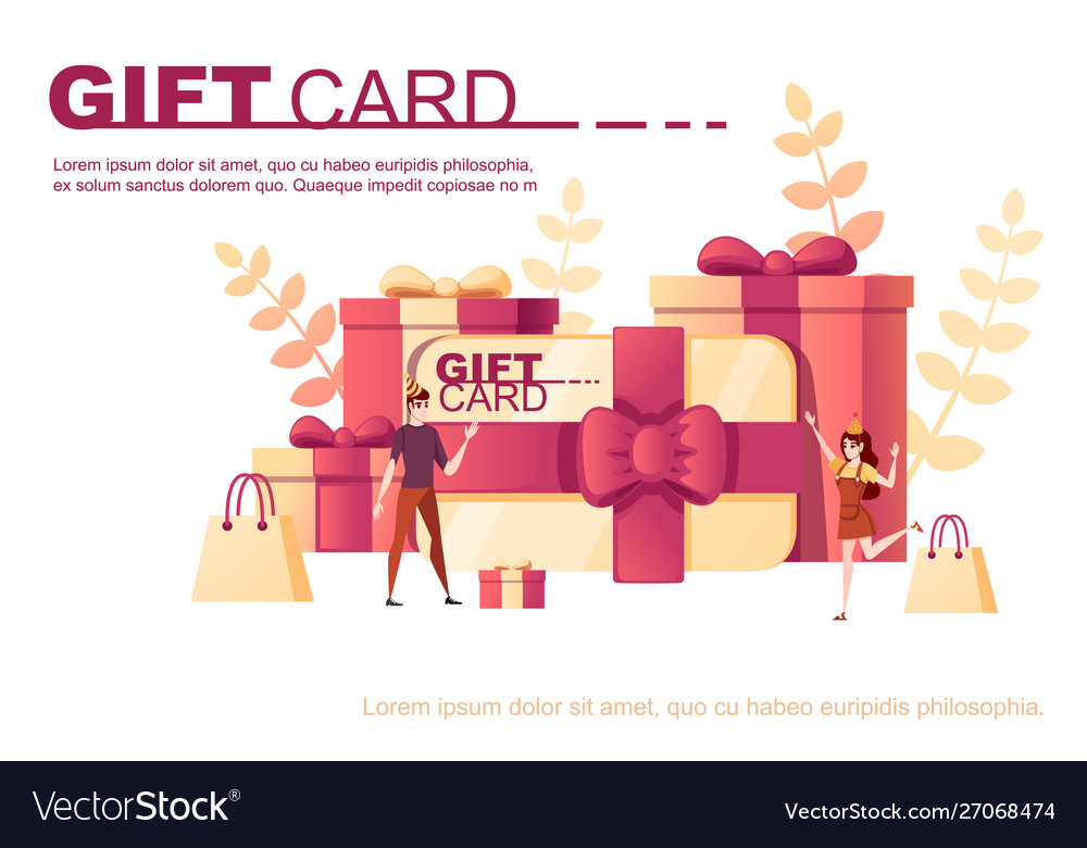 Gift box with card abstract soft color vector image Gift box with card abstract soft color