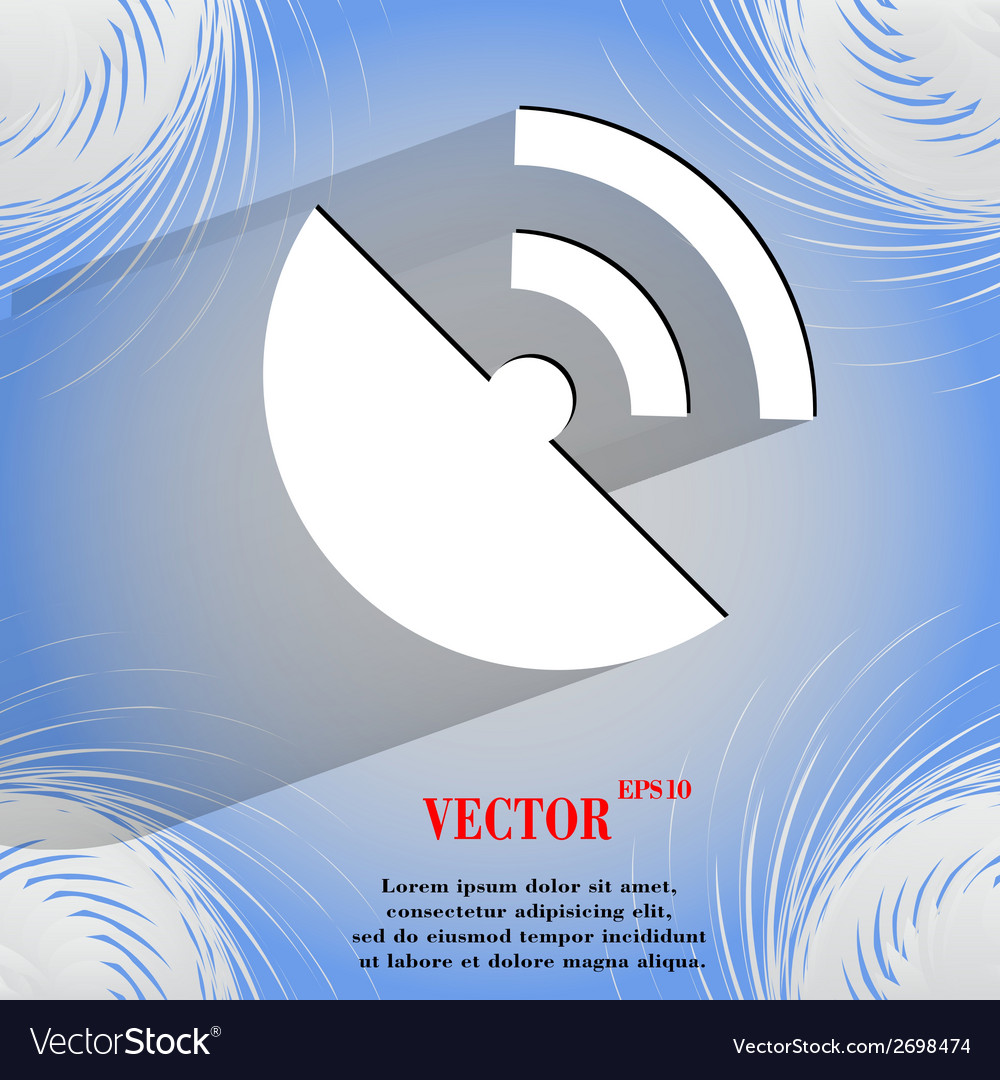 Gpsflat modern web button on a flat geometric