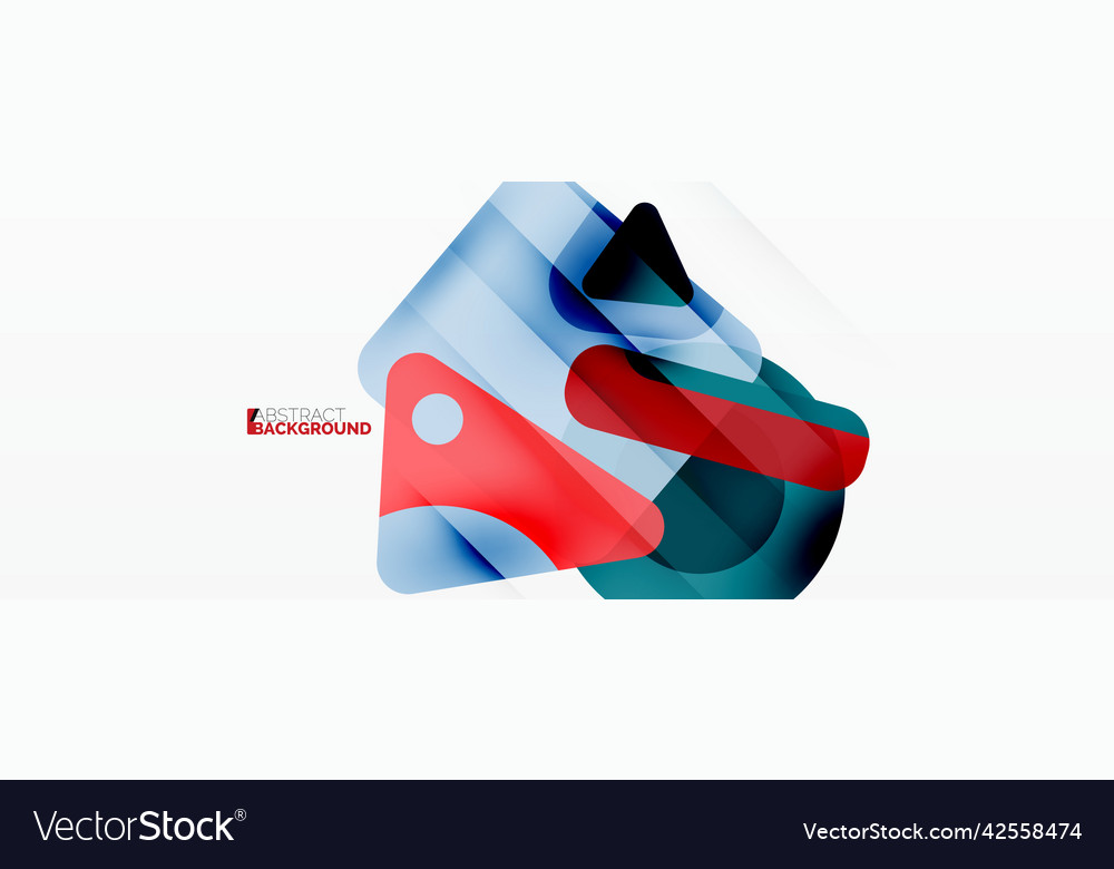 Line triangle square and circle primitive Vector Image Line triangle square and circle primitive