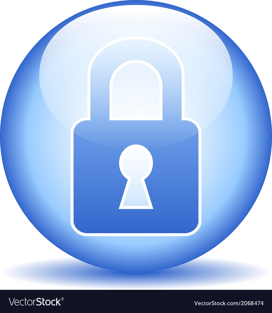 Lock Icon - Security Button