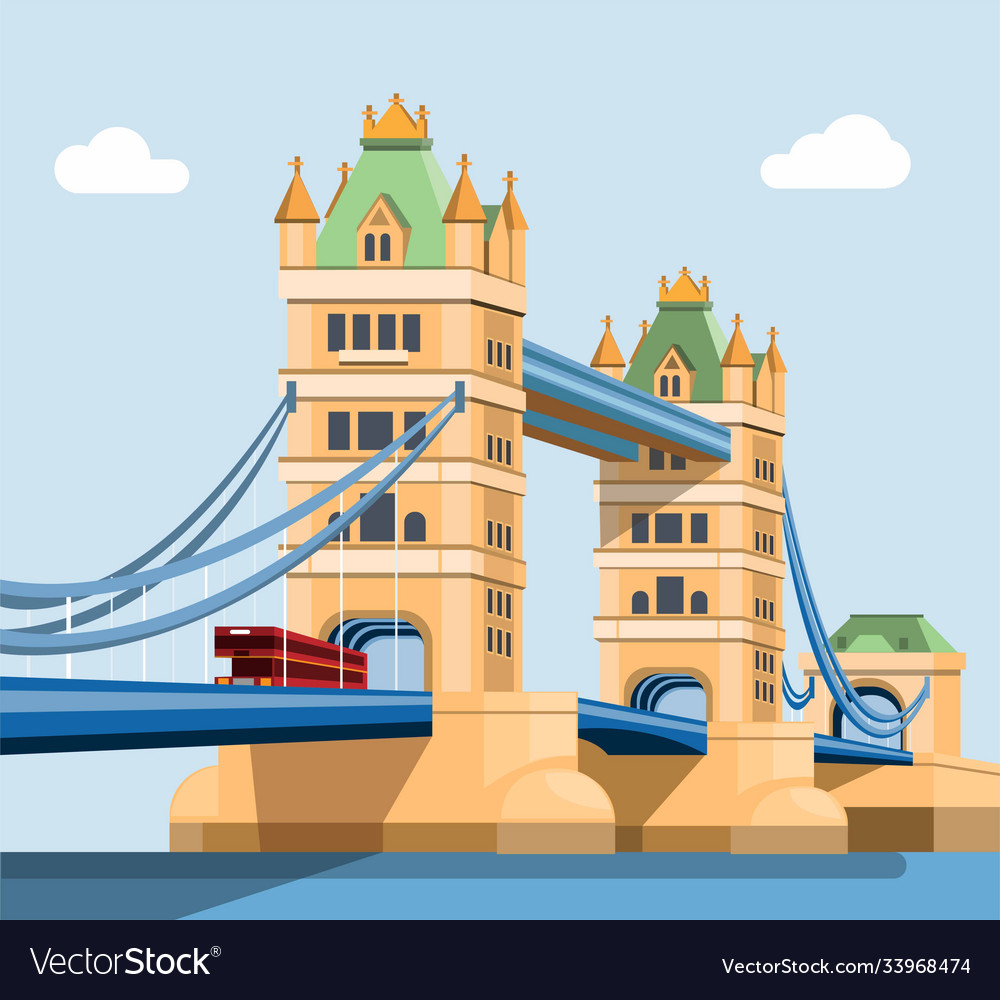 London tower bridge across river thames