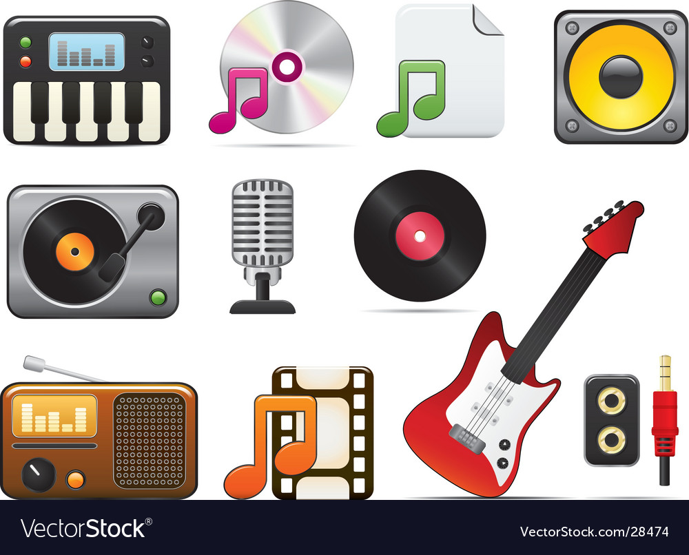 Music icon set