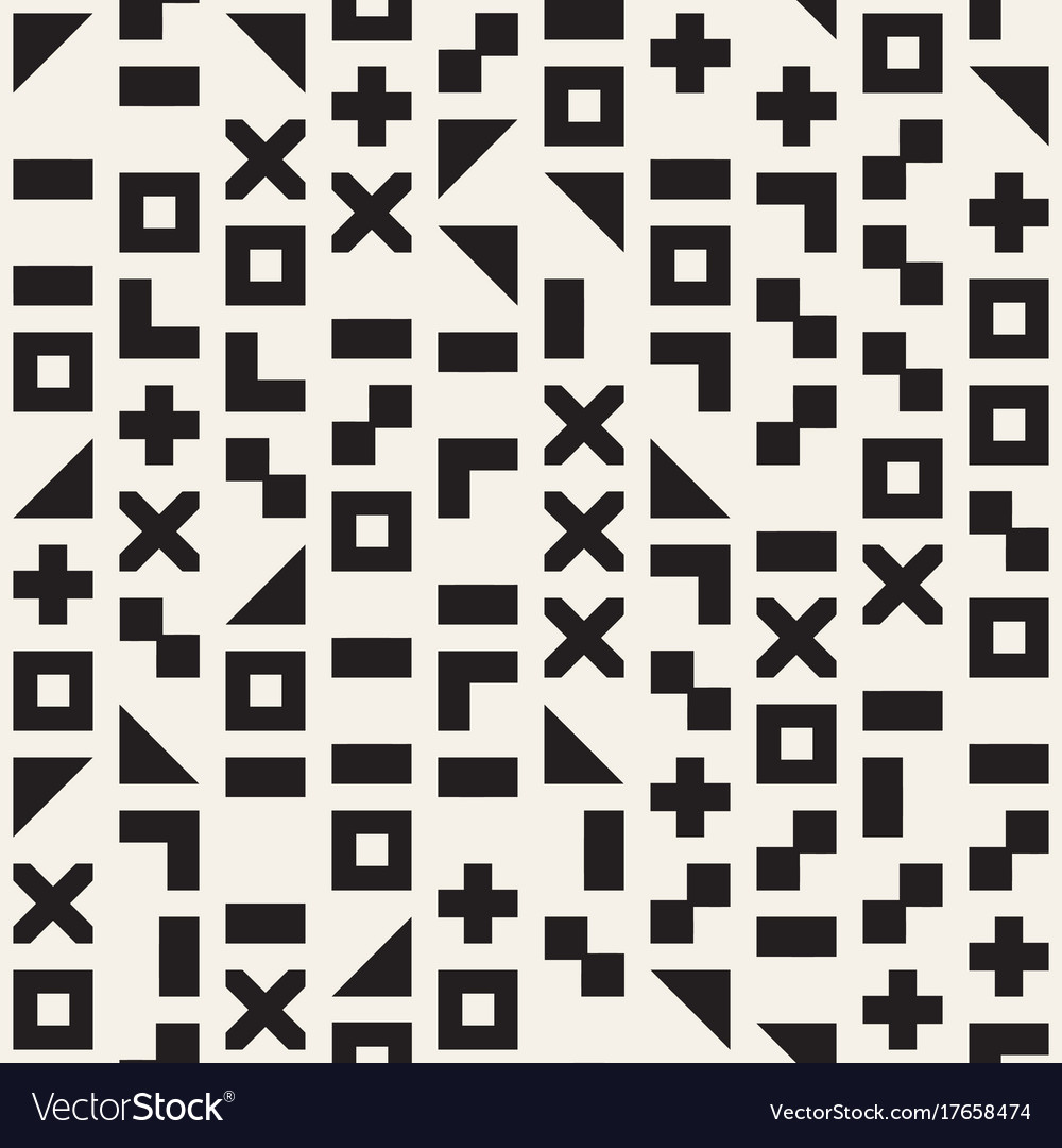 Random shapes seamless pattern modern