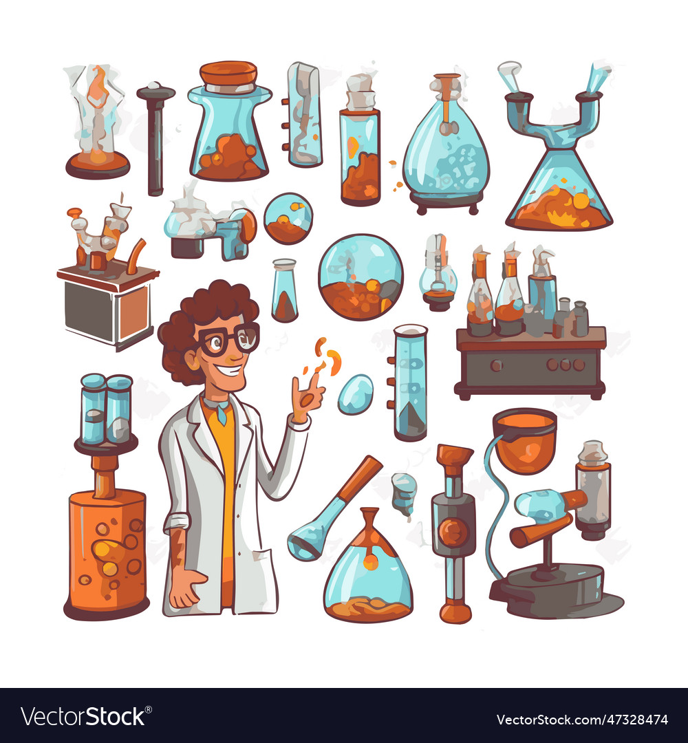 Scientists with simple characters