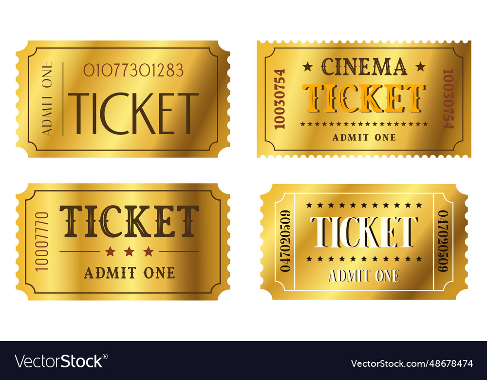 Set of isolated golden tickets