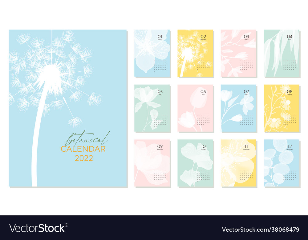 2022 calendar template with white silhouette